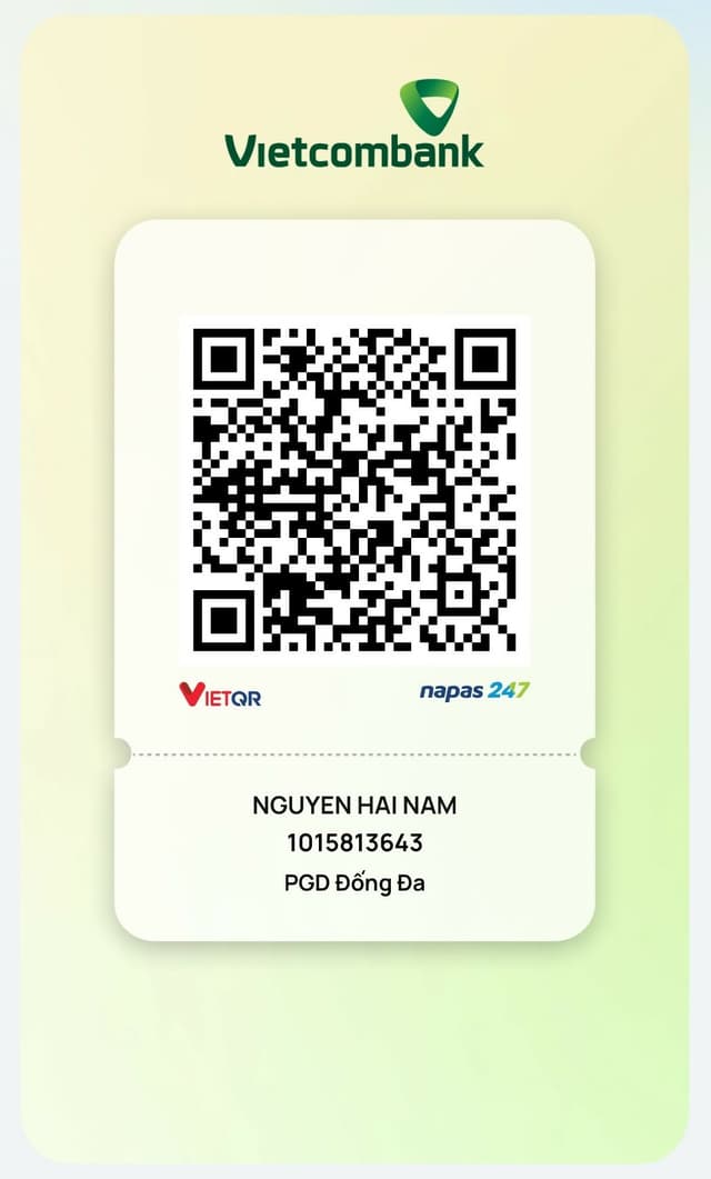 Mã QR donate Tommy Novel